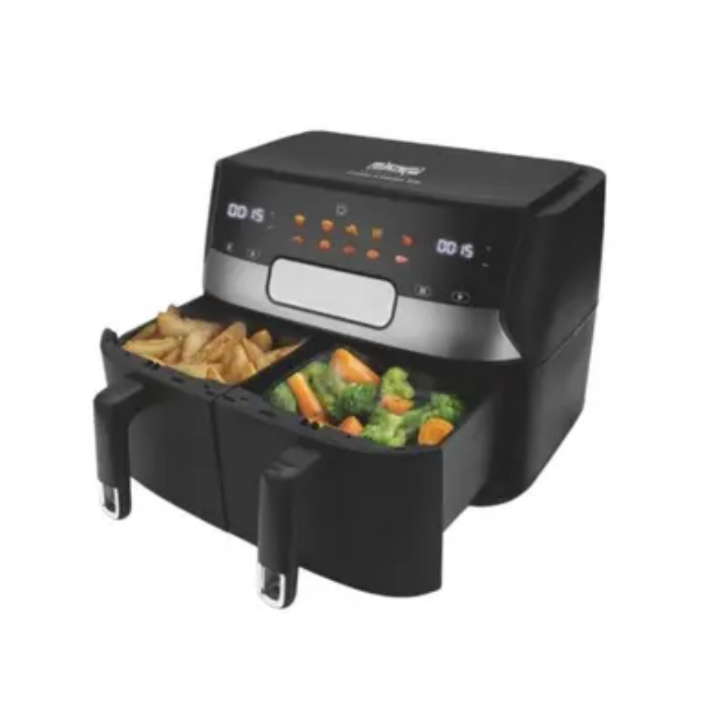 قلاية هوائية مزدوجة 10 لتر – DSP KB2125 Dual Basket Air Fryer – 3400 واط